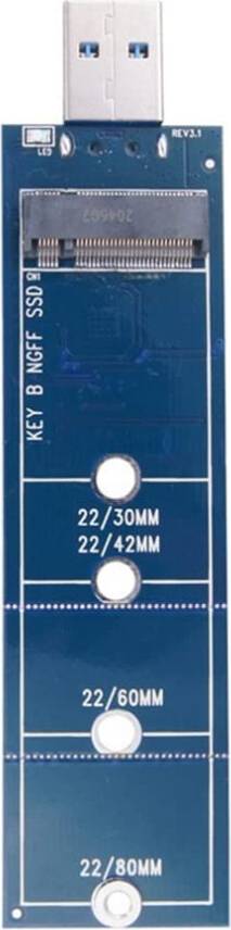 M.2 To USB Adapter B Key NGFF SSD Card