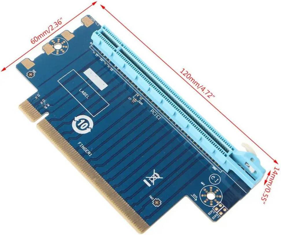 PCI Express16X Riser PCIe Grafikkort Adapter