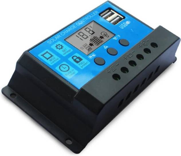 100A Solar Charge Controller Large LCD Display
