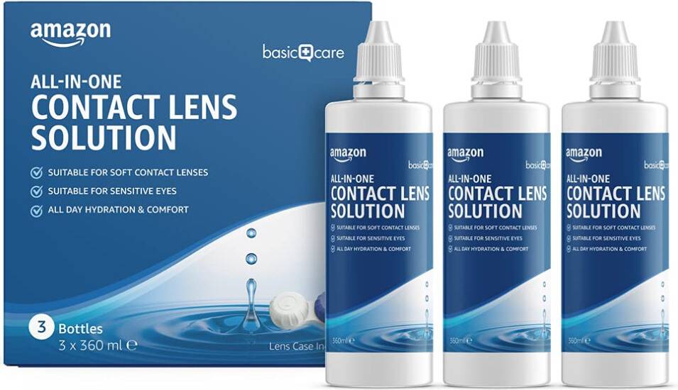 Amazon Basic Care All-In-One Solution Soft Contact Lenses Pack