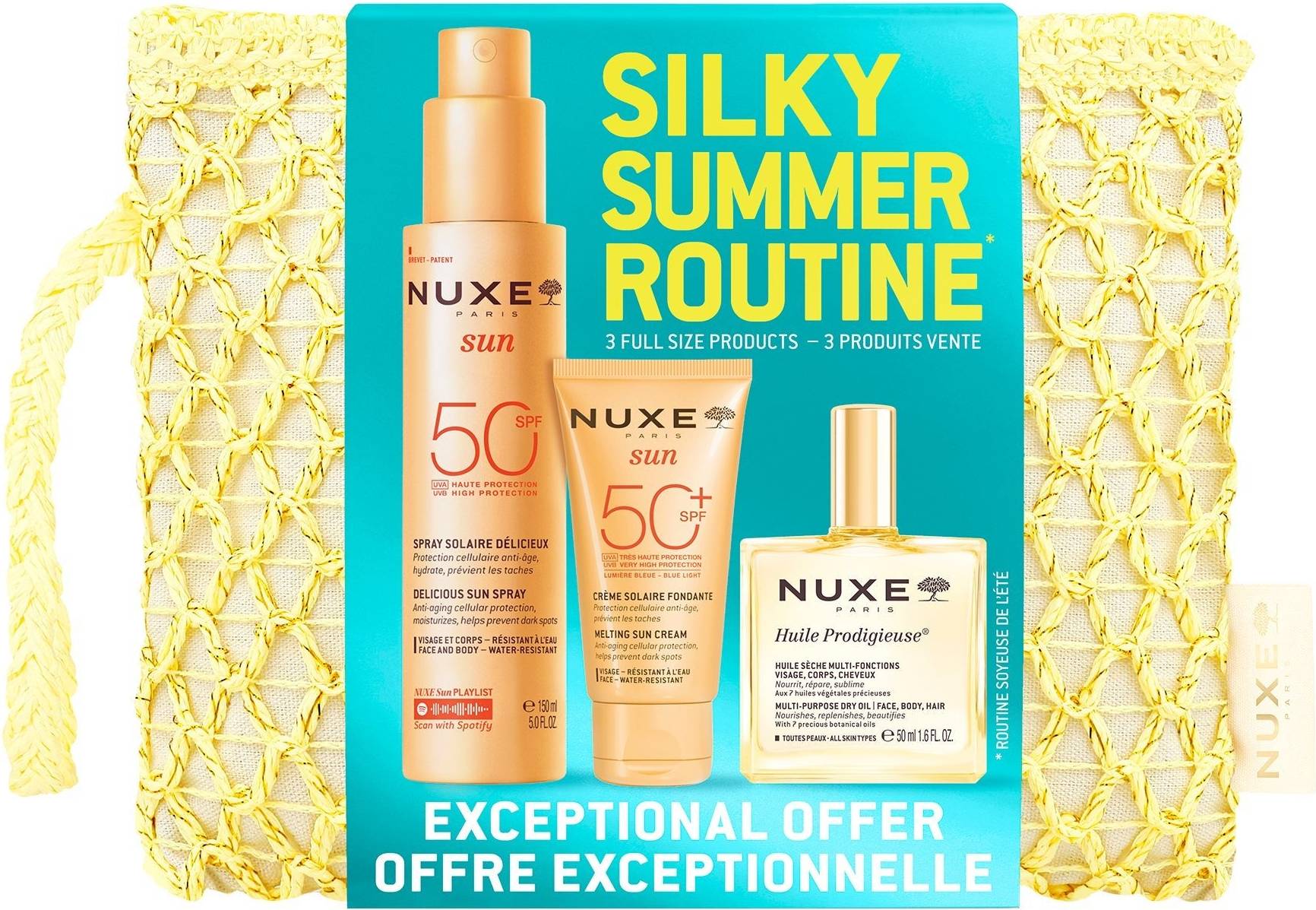 Nuxe Sun Silky Summer Routine Set Bli Brun