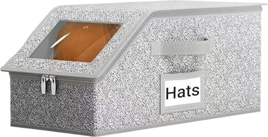 Baseball Cap Organizer Stackable Dustproof Storage Box