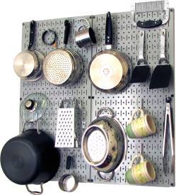 Wall Control Kitchen Pegboard Pack Storage Kit
