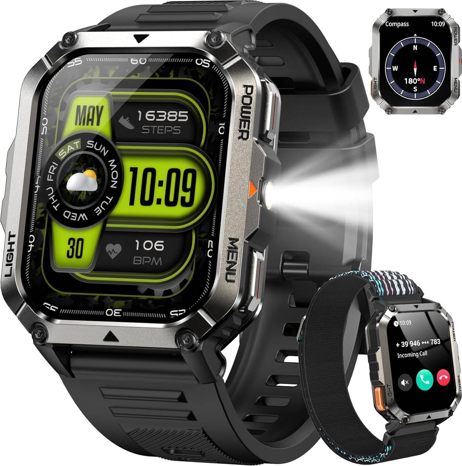 Military Smartwatch 2.01 Inch