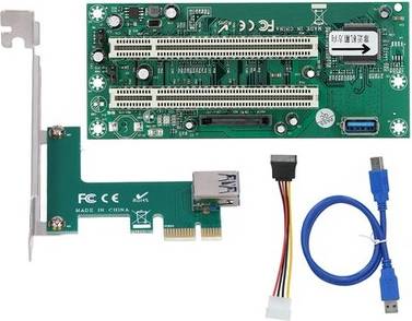St46 Mini Pcie X1 To Dual Pci Riser Card Converter