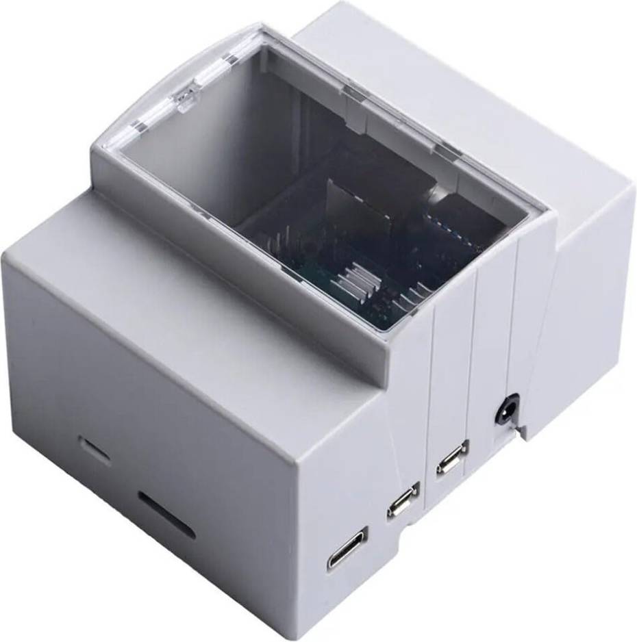 DIN Rail Mounted Protective Enclosure Raspberry Pi 4 3