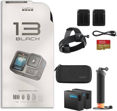 Gopro camera price GoPro Hero13 Waterproof Action Camera Bundle