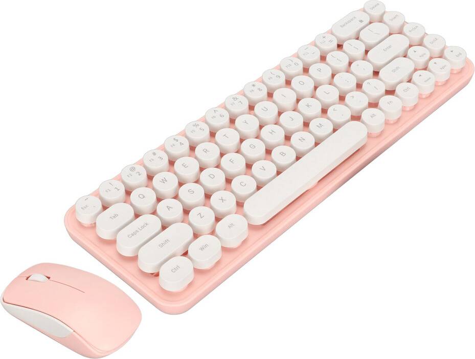 68-Key Wireless Typewriter Keyboard Mouse Combo