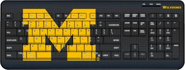 Keyscaper Michigan Wolverines Wireless Keyboard