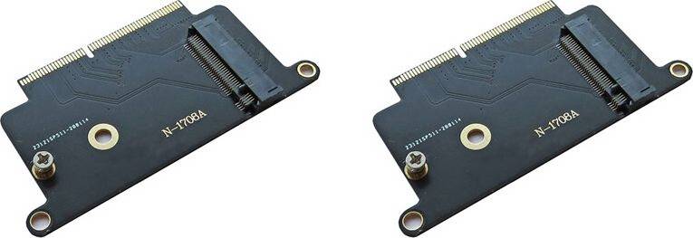 2X M.2 NGFF M-Key NVME SSD Convert Card