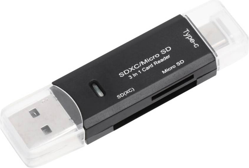 3 In 1 USB Type-C Micro USB Reader