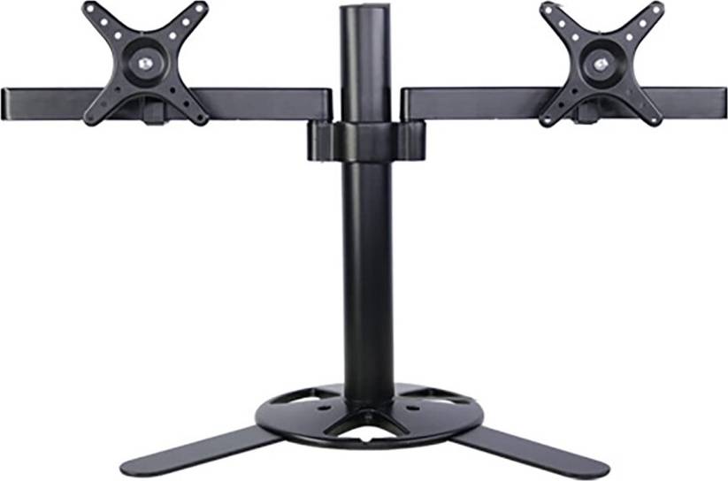 Dual Monitor Stand Adjustable Height 360 Rotation