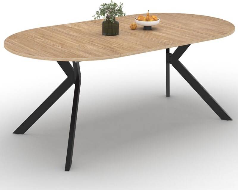 IDMarket Ronde Extensible 110-200 Cm Table à manger