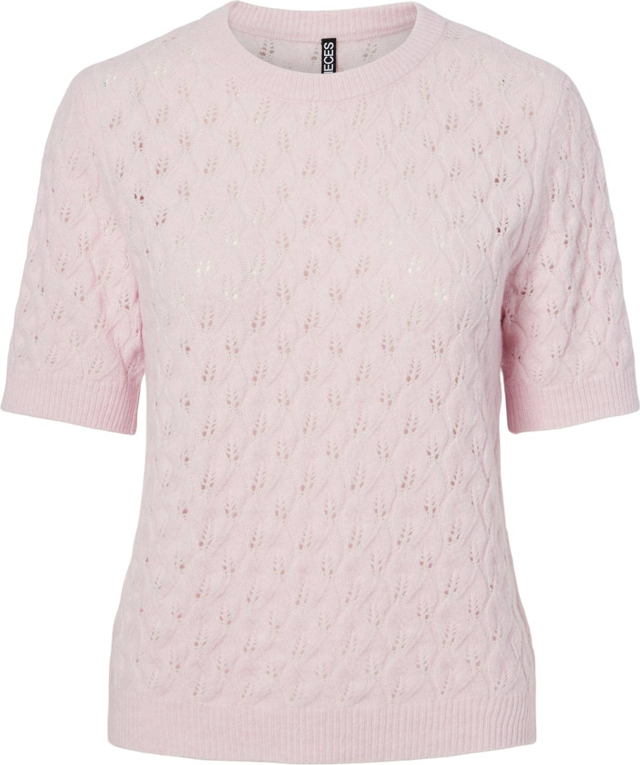 Pieces Pclelou Stickad Topp Tröja - Rosa