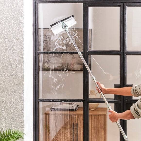 Dunelm Adjustable Long Handle Window Cleaning Kit