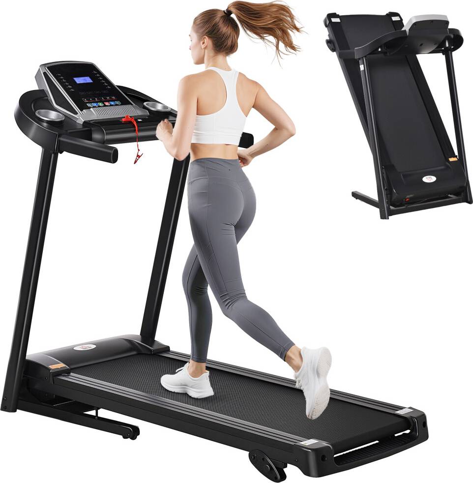 Folding incline treadmill Homcom Folding Treadmill 2.0HP Incline Running Machine