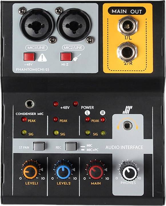 Studio usb 2 Channel Studio Mixer USB Audio Interface