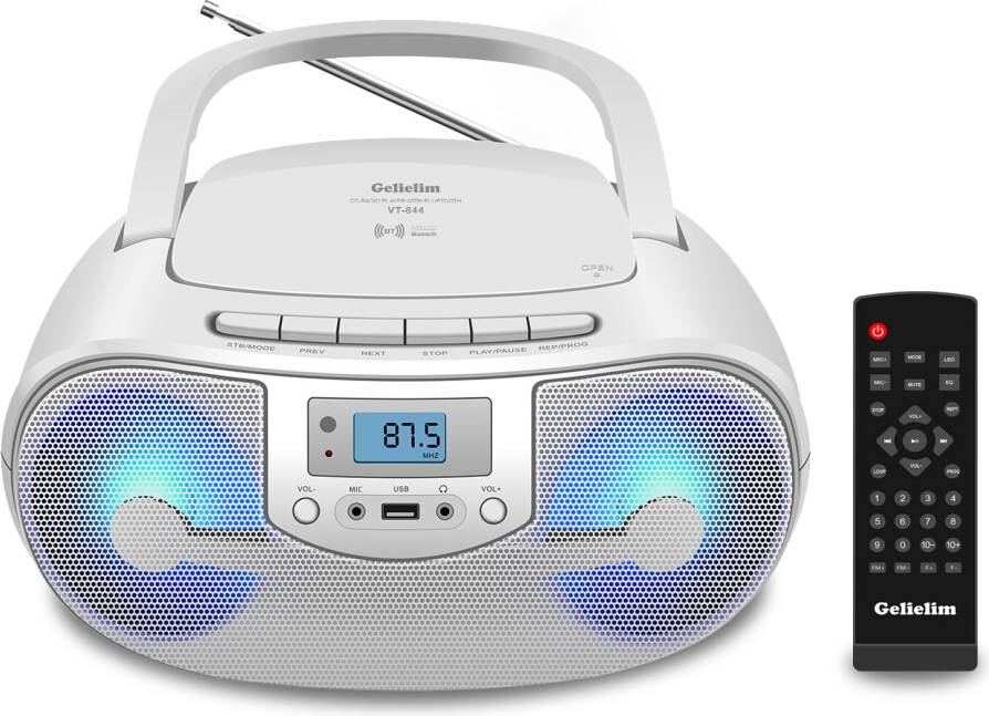 Bluetooth player Geli Portable Bluetooth CD Player with Remote Control