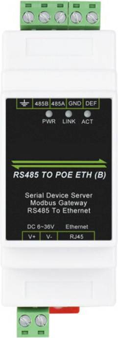 Industrial Serial Server RS485 To RJ45 Ethernet TCP IP