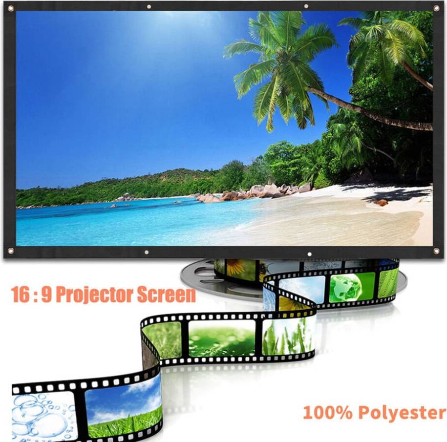 84 Inch Portable 4K Projector Screen