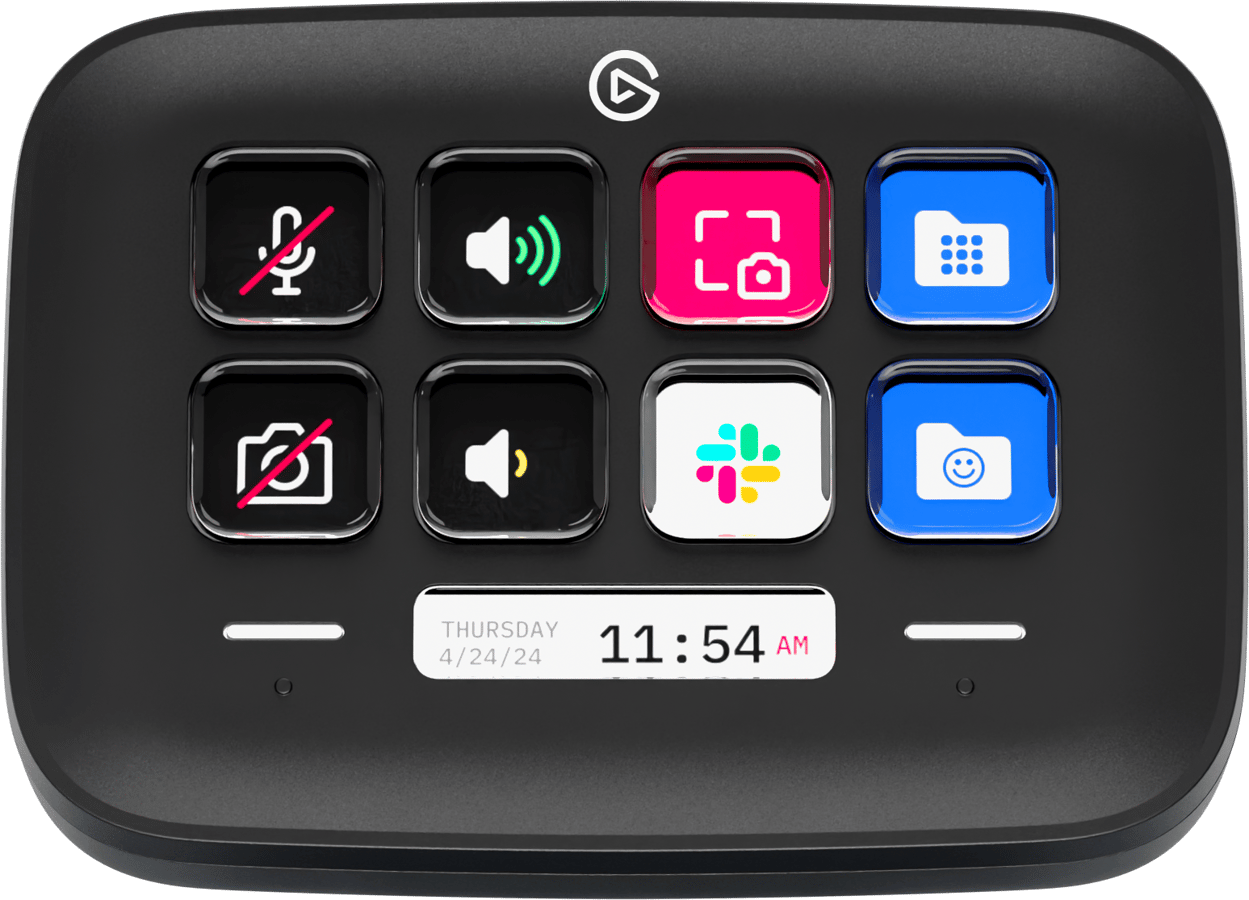 Stream Deck Neo Sort 8 Knapper