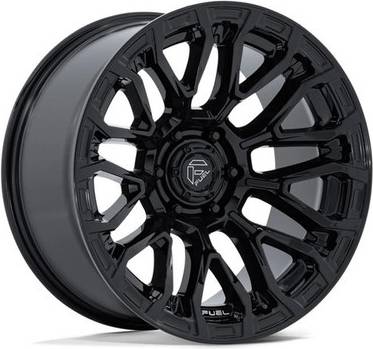 Fuel FC899 Chisel Wheels 20x9 Black Rims Set