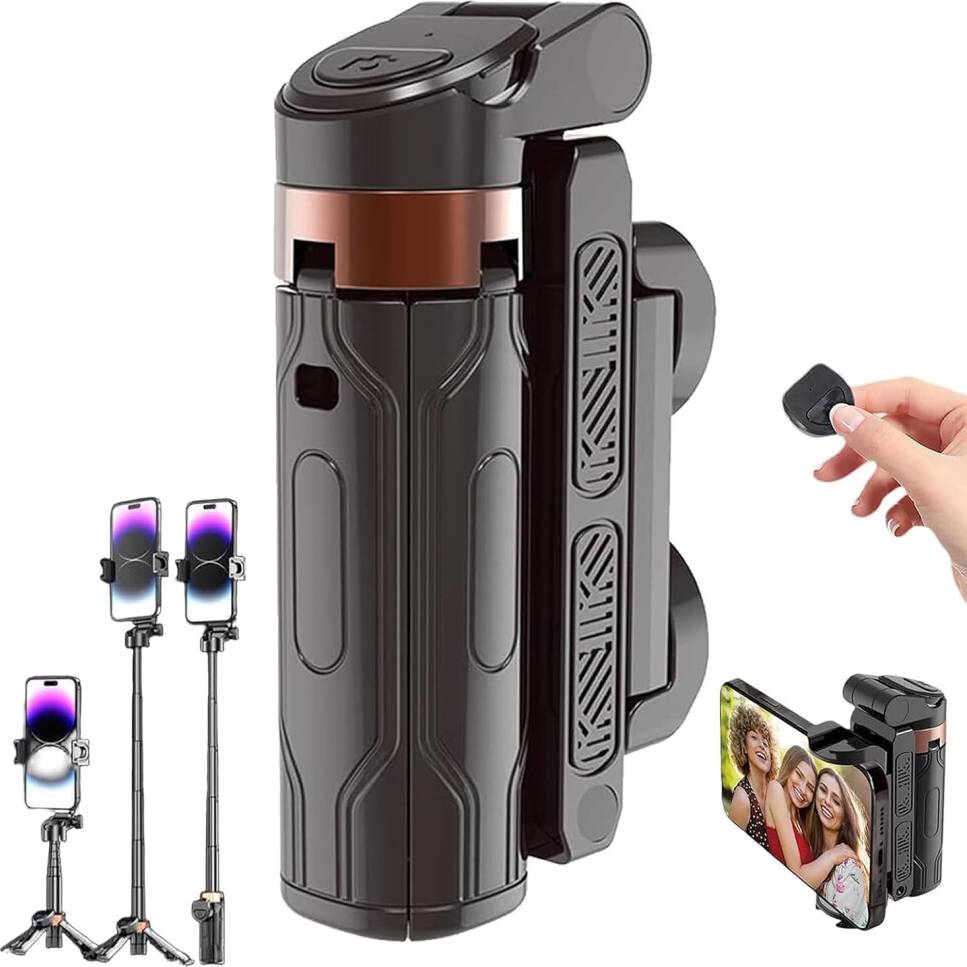 Selfie Stick Tripod 360 Rotation Bluetooth Remote