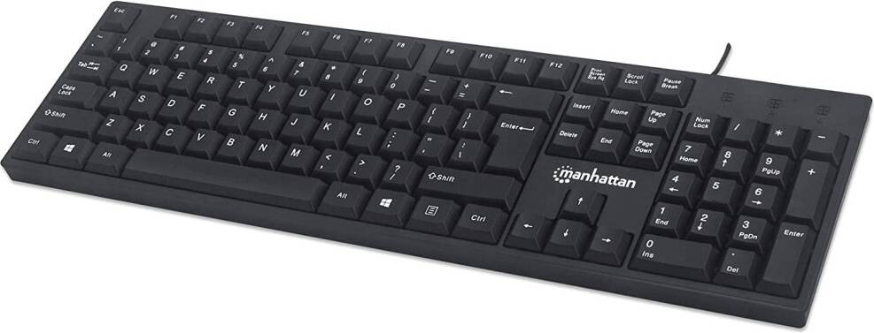 Wired Basic Black Computer Keyboard