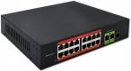 Qoltec Fast Ethernet PoE Switch RJ45 10/100 Mbps