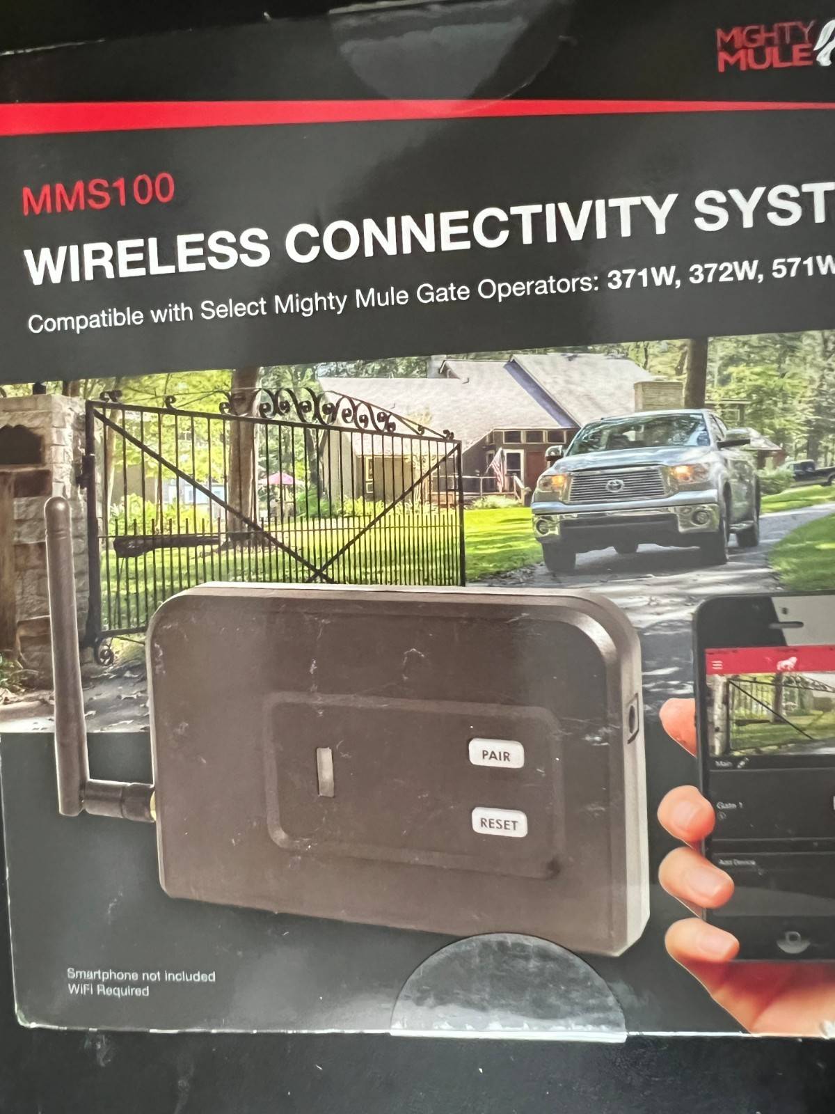 Mighty mule gate opener Mighty Mule WIFI Bridge 12 V Wireless AC Powered Gate Connection System
