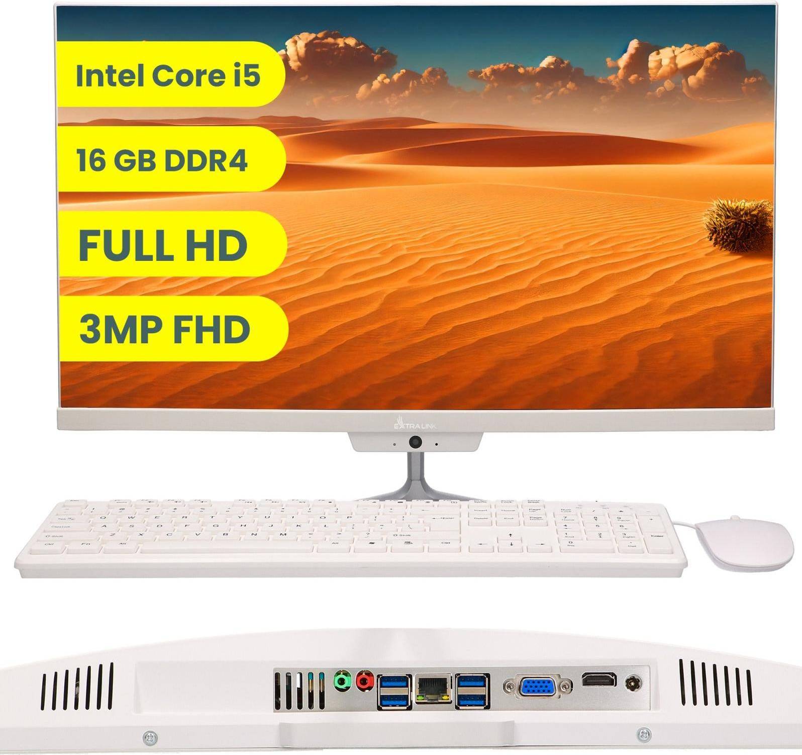 Pc all in one Extralink 24 PC All-In-One Bianco