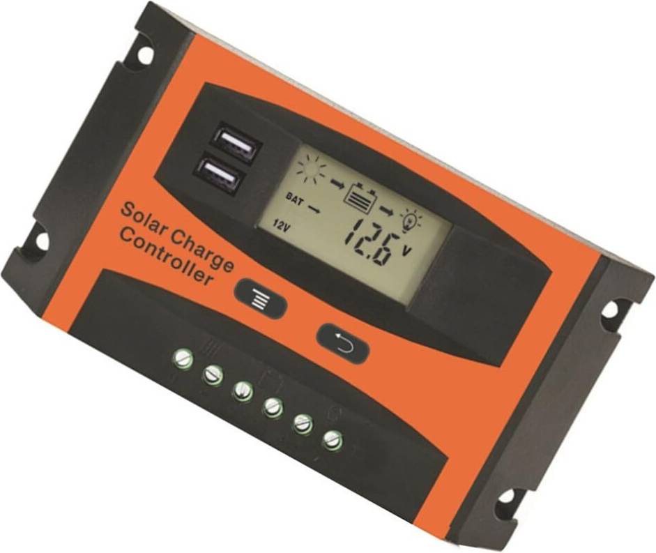 Solar Charge Regulator Dual USB Output LCD Screen