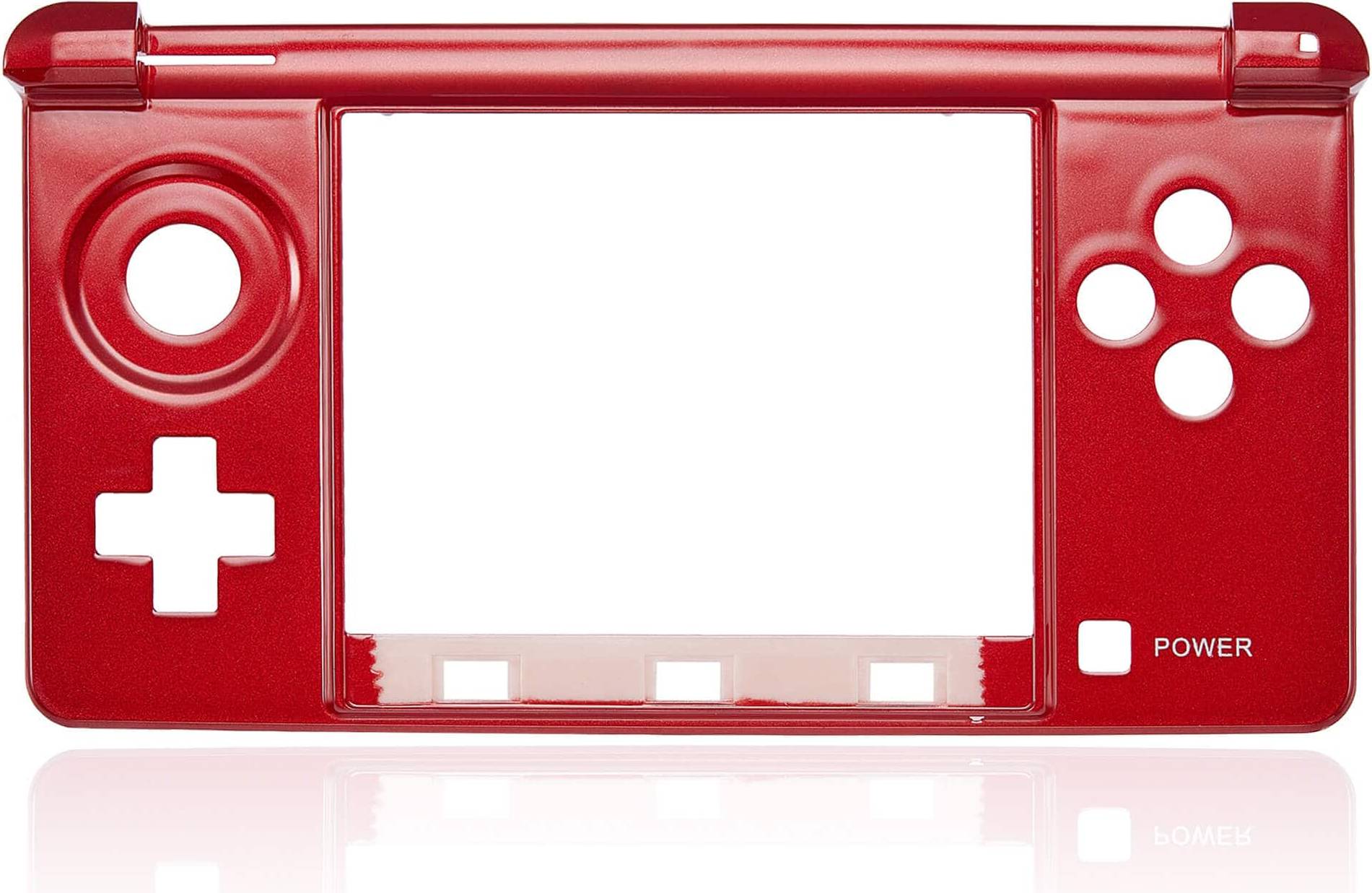 Mid-Frame Housing Compatible Nintendo 3DS Red