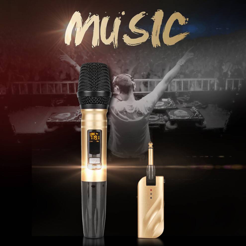 Wireless Handheld LED Mic USB Receiver