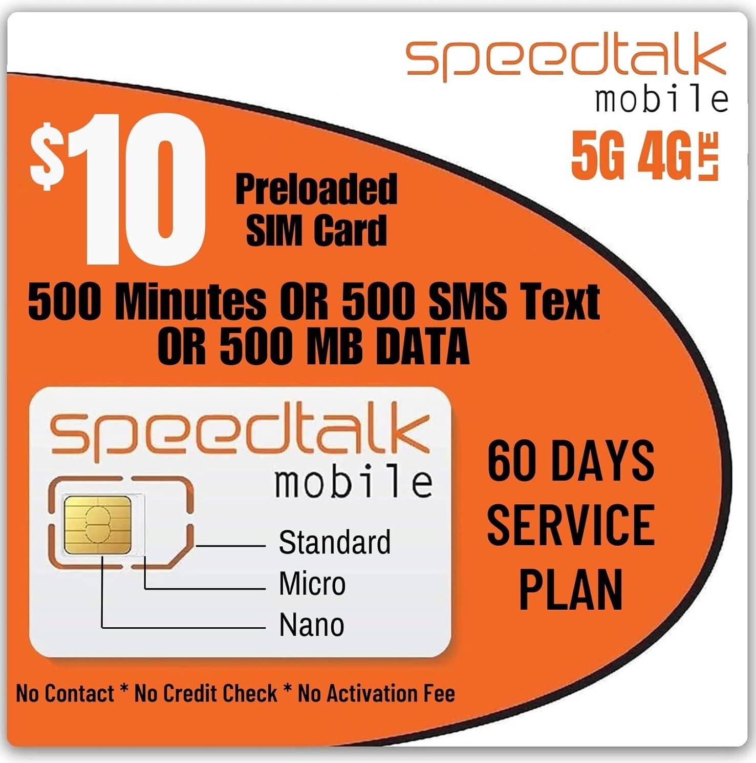 Sim card Speedtalk Preloaded Sim Card Kit