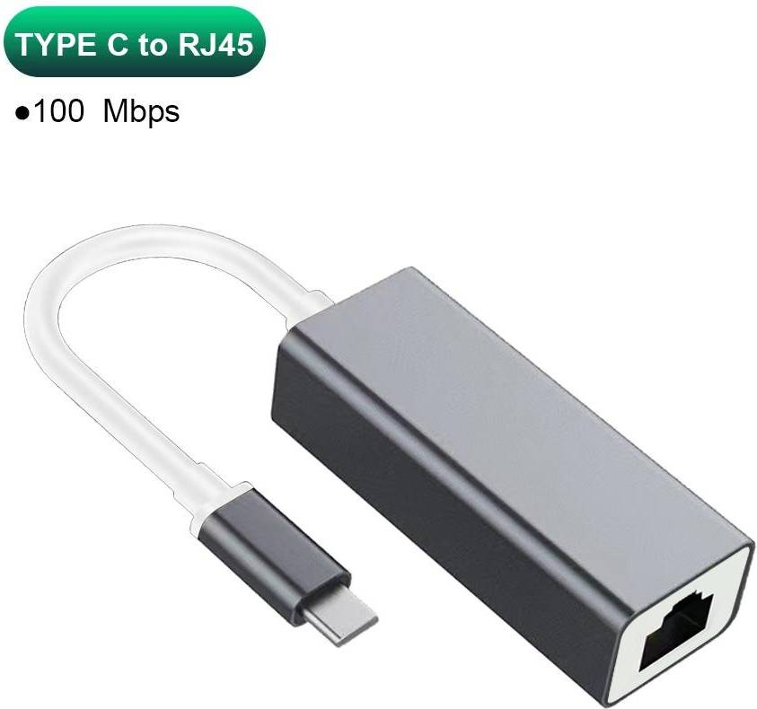 USB Ethernet Adapter Type C RJ45 LAN Port