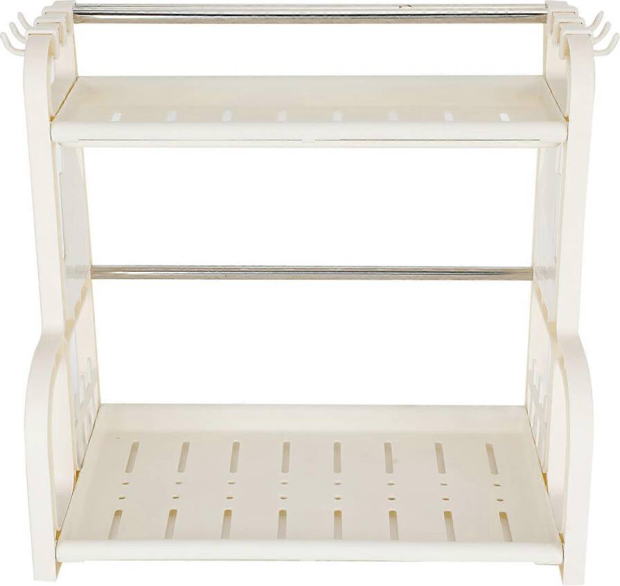 Kikidex 2 Tier Multifunctional Kitchen Storage Shelf Rack