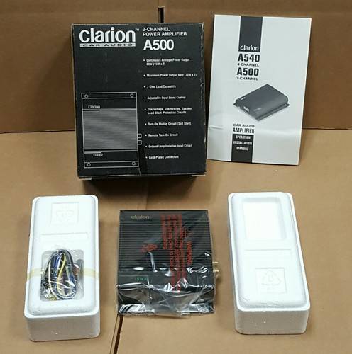 2 channel amplifier Clarion A500 2-Channel Amplifier In Box