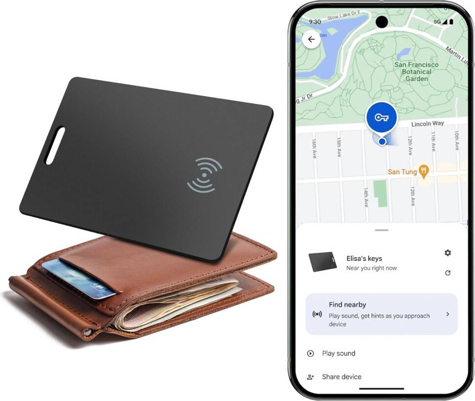 Card tracker Wallet Tracker Card Wireless Rechargeable