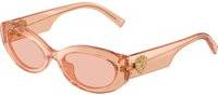 Dolce & Gabbana Kvinde DG4537 322684 Solbriller Acetat Rosa Rosa Rund Normal