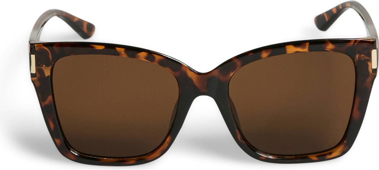 Pieces Square Frame Cat Eye Sunglasses Tortoise Shell Print - Multi
