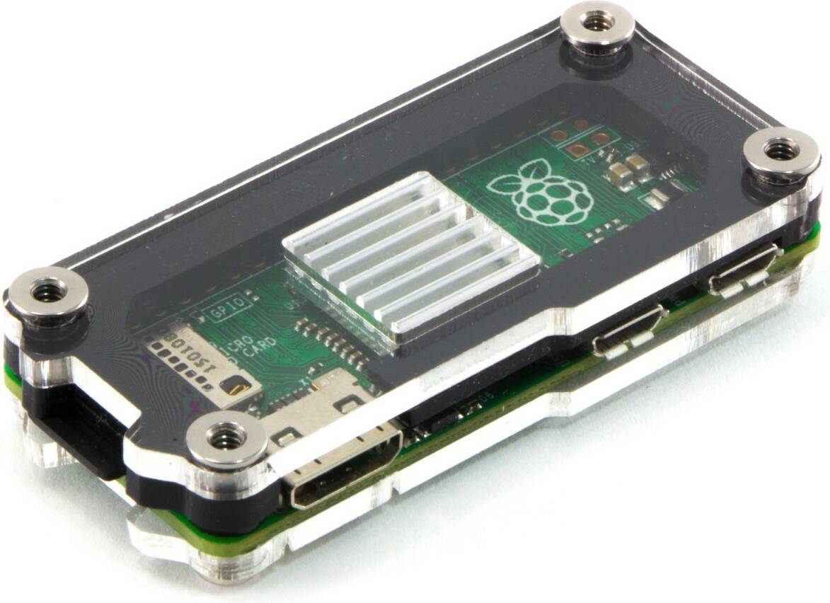 Zebra Zero Heatsink Case Raspberry Pi Zero 1.3 Zero W