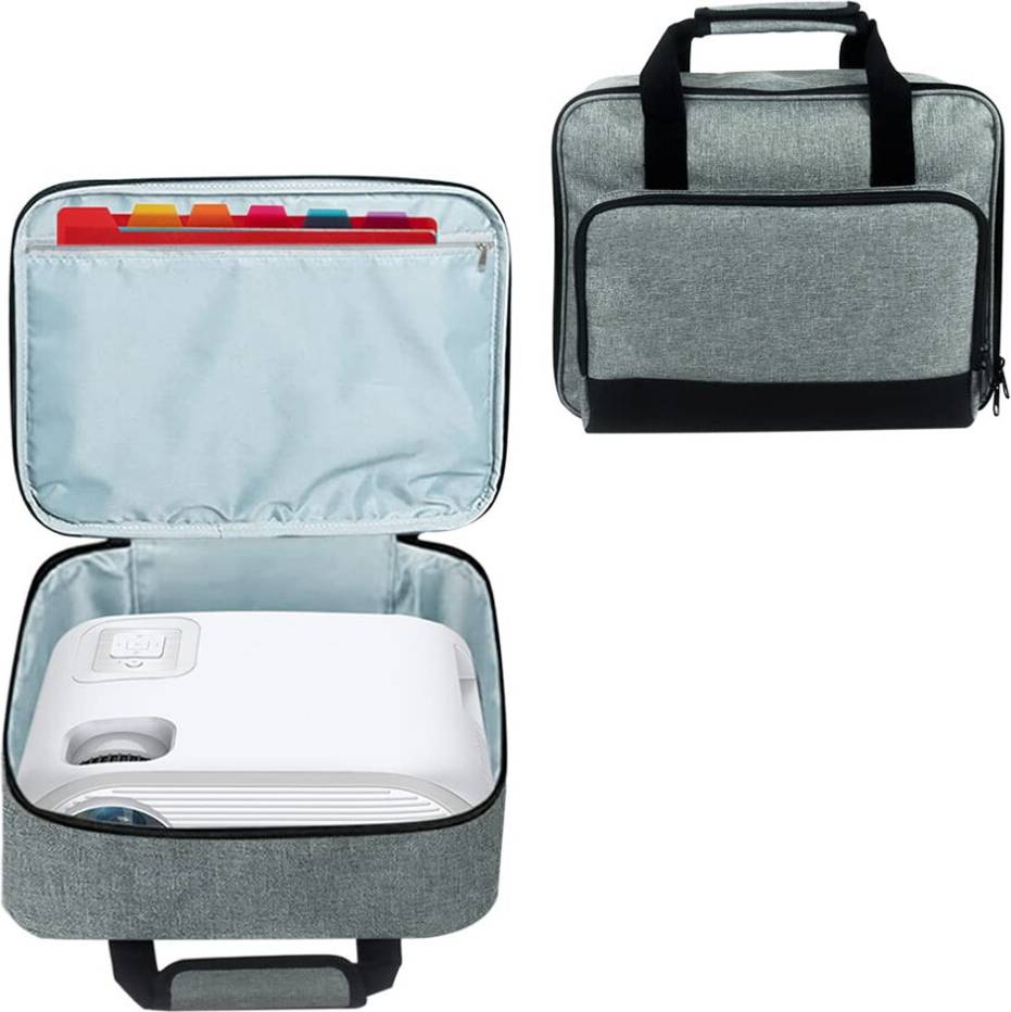 Projector Carrying Case with Accessory Pockets