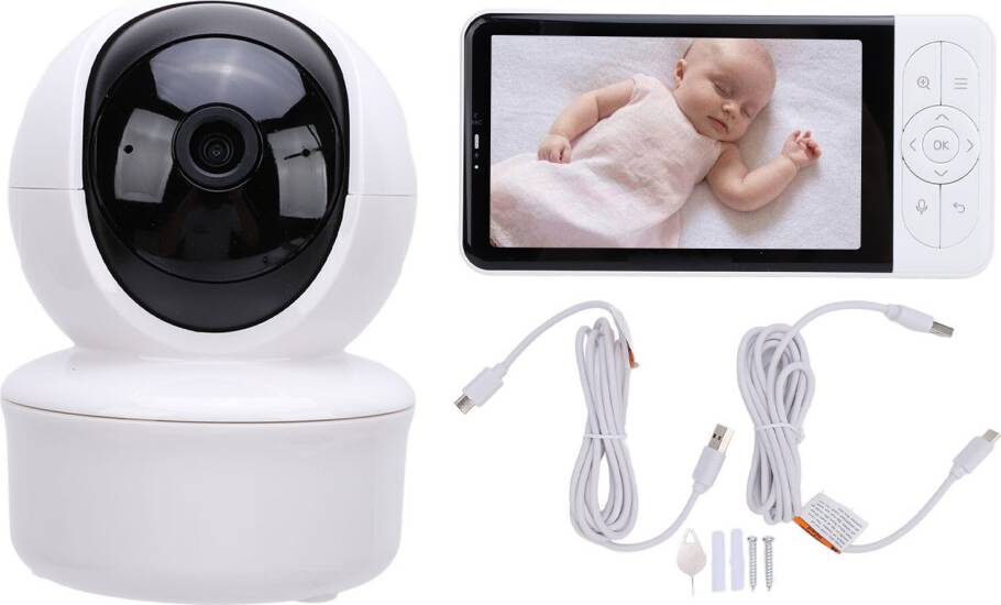 5 Inch Infant Camera Two Way Talk Temp
