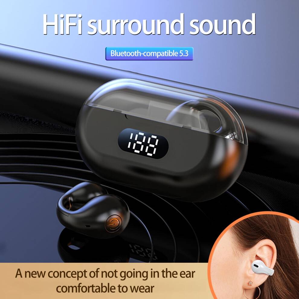 Bone Conduction Earphones Set with LED Display
