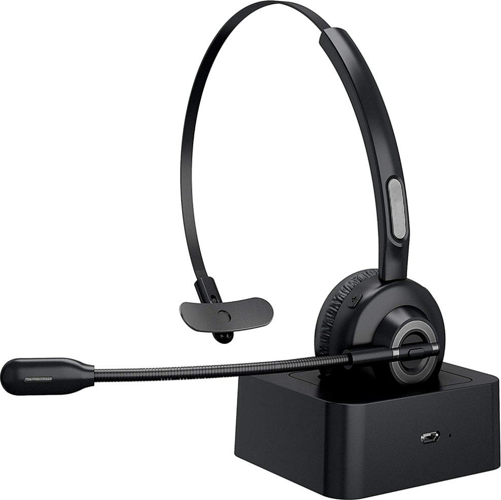 Bluetooth Headset With Rotatable Boom Mic