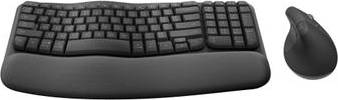 Logitech Wave Keys Lift Vertical Mouse Bundle