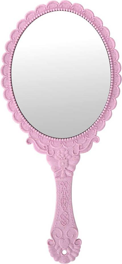 Vaguelly Portable Handheld Makeup Mirrors Retro Pattern