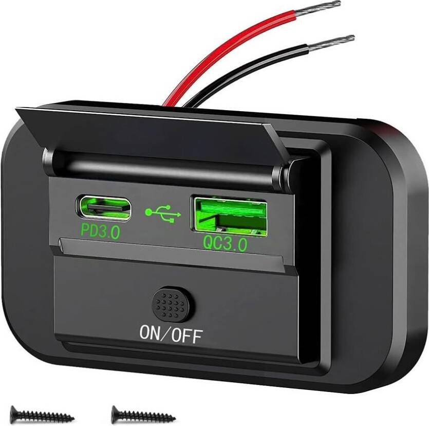 Fast Charge Type C USB Port Charger Socket