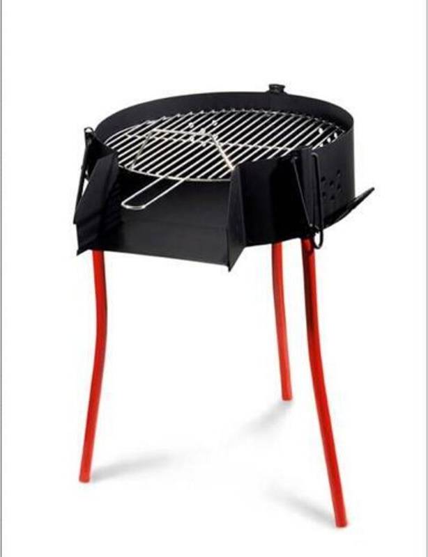 Barbacoa Rustica 50cm Parrilla Rueda